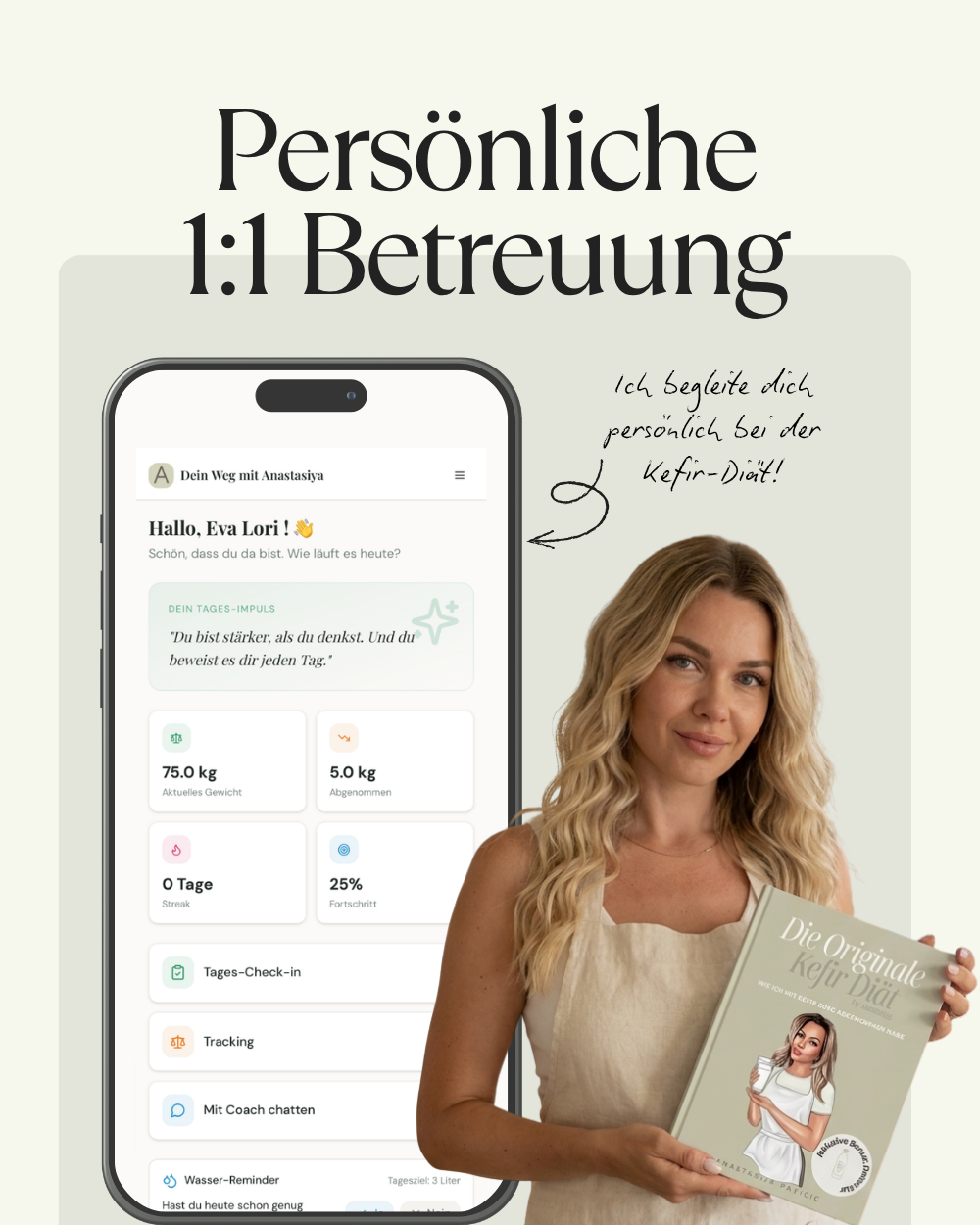 Anastasiyas Persönliche 1:1 Betreuung