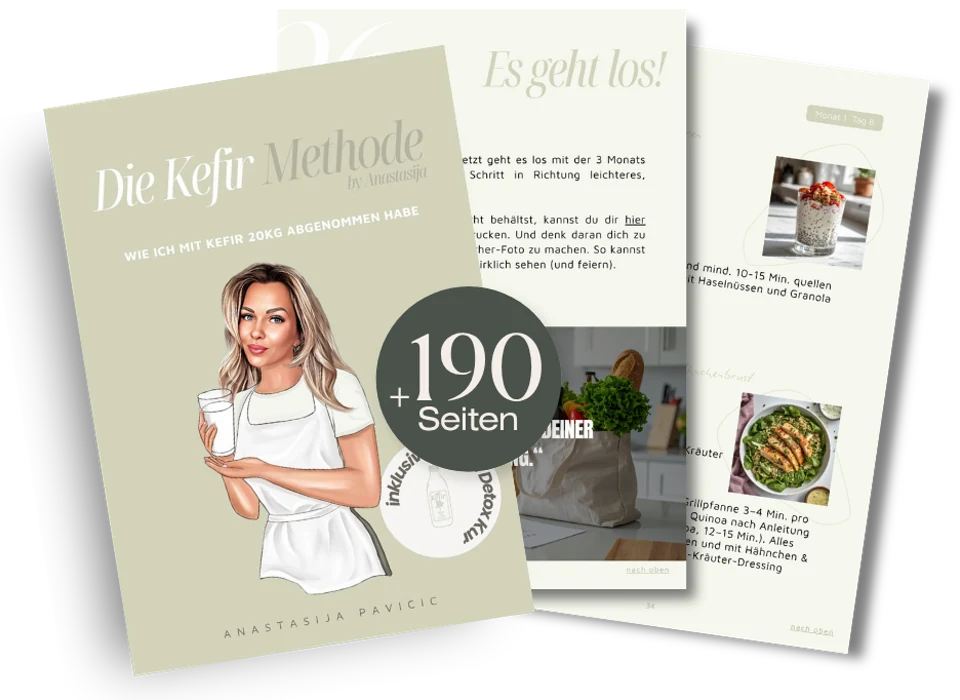 Das E-Book mit Cover, Inhaltsseiten und Rezepten